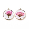Transparent Clear Epoxy Resin Pendants X-RESI-L036-12G-11-2