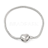 Tarnish Resistant Brass European Style Bracelets for Jewelry Making BJEW-S158-17P-4