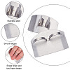 Gorgecraft 8Pcs 2 Style 430 Stainless Steel Finger Guards for Cutting AJEW-GF0006-63-4