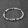 Natural Fluorite Beaded Stretch Bracelets BJEW-D446-A-38-2