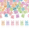 48Pcs 6 Colors Luminous Resin Dog Figurine DJEW-TA0001-43-1