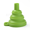 Portable Foldable Silicone Funnel Hopper AJEW-WH0104-40F-1