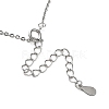 Rhodium Plated 925 Sterling Silver Cable Chains Necklace Makings STER-B001-01P-2