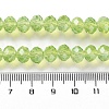Baking Paint Transparent Glass Beads Strands LS-DGLA-A034-J8MM-D07-4