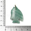 Natural Green Aventurine Carved Pendants G-G460-01G-05-3