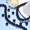 Synthetic Black Stone Beads Strands GSR12mmC044-3