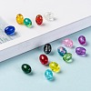 15 Colors Transparent Crackle Glass Beads CCG-X0011-01-6x8mm-3
