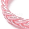 Sparkling Plastic Cord Braided Stretch Bracelets BJEW-R313-04B-2