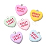 Opaque Resin Pendants RESI-C079-04A-1