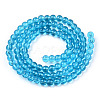 Transparent Glass Beads Strands GLAA-T032-T4mm-06-3