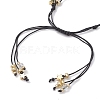 Gemstone & Nylon Thread Adjustable Multi-strand Bracelets BJEW-MZ00238-5
