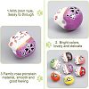 40Pcs 10 Colors Handmade Porcelain Beads PORC-CA0001-11-5