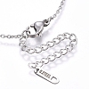 304 Stainless Steel Lariat Necklaces NJEW-O104-04-4