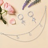4Pcs 3 Styles Brass Chains Boot Strap Chains HJEW-BM0001-11-7