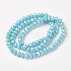 Electroplate Opaque Glass Beads Strands EGLA-A034-P8mm-T11-2