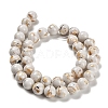 Assembled Synthetic Stone and Trochus Shell Beads Strands G-B128-08D-01-2