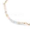 March Birthstone Natural Morganite Beaded Bracelets BJEW-JB06092-03-2