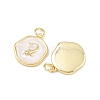 Ocean Theme Brass Enamel Pendants KK-Q029-01E-G-2