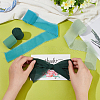 4 Rolls 4 Colors Polyester Raw Edged Ribbon OCOR-NB0001-81A-3