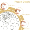32Pcs 4 Styles Iron Huggie Hoop Earring Findings IFIN-FS0001-49B-3