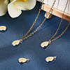 12Pcs Brass Micro Pave Clear Cubic Zirconia Pendants ZIRC-BBC0003-70-5
