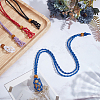 6Pcs 6 Colors Waxed Cord Macrame Pouch Necklace Making for Gemstone Nuggets MAK-ME0001-03-5