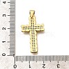 Rack Plating Brass Micro Pave Cubic Zirconia Pendants KK-L226-005G-01-3