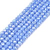Electroplate Glass Beads Strands EGLA-A044-P2mm-B17-1