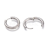 Tarnish Resistant 201 Stainless Steel Huggie Hoop Earrings EJEW-L256-05D-P-3