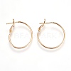 Brass Hoop Earrings EJEW-P160-03G-NF-1