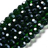 Electroplate Transparent Glass Beads Strands X-EGLA-A035-T10mm-A10-1