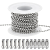 Beebeecraft DIY Ball Chain Necklace Bracelet Making Kit DIY-BBC0001-70-1