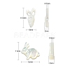 6Pcs 2 Styles Natural White Shell Beads BSHE-CJ0001-05-2