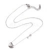 Valentine's Day 304 Stainless Steel Pendant Necklaces NJEW-I240-08-2