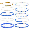 10Pcs Glass Seed Bead & Glass Stretch Bracelets ZB7764-6-1