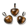 Natural Tiger Eye Pendants G-I358-A20-1