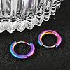 202 Stainless Steel Huggie Hoop Earrings EJEW-F111A-12mm-RC-3