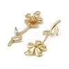 Brass Micro Pave Cubic Zirconia Pendants KK-C107-09B-G-2