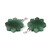 Natural Green Aventurine Pendants G-T144-12H-2