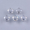 Transparent Acrylic Bead Caps TACR-T007-04F-1