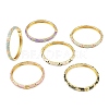 Brass Alloy Hinged Bangles for Women BJEW-K290-01A-G-2