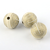 Round Plating Acrylic Beads PACR-Q102-80A-1