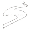 Tarnish Resistant 304 Stainless Steel Cable Chains Necklace Makings AJEW-P119-04A-P-1