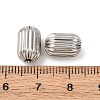 Textured 304 Stainless Steel Beads STAS-I358-11P-06-3