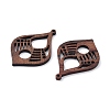 Walnut Wood Laser Cut Pendants WOOD-Q051-04D-2