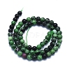 Natural Ruby in Zoisite Beads Strands G-E561-12-6mm-2