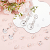24Pcs Brass Clip-on Earring Converters Findings KK-SP0001-16S-4