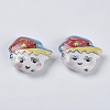 Handmade Porcelain Beads X-PORC-S405-1-2