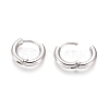 Tarnish Resistant 202 Stainless Steel Huggie Hoop Earrings A-EJEW-F111B-13mm-P-3