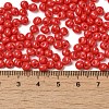 6/0 Opaque Baking Paint Glass Seed Beads SEED-M012-02A-20-4